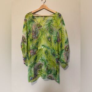 Nanette Lepore 100% Silk Size Small Swim Line Swimsuit Coverup